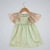 Pink Cow Fashions Gold & Green Printed Dress - Distacart
