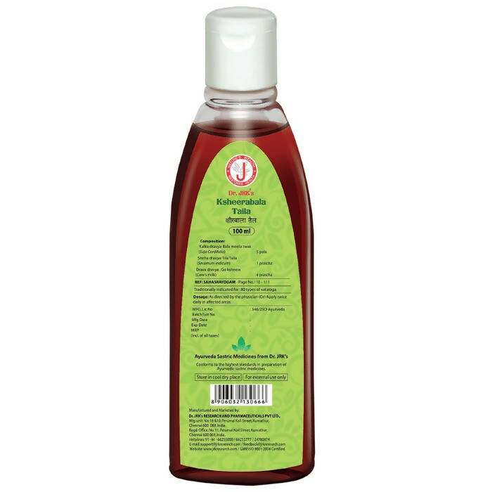 Dr. Jrk's Ksheerbala Taila - Distacart