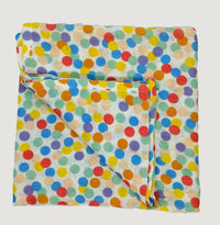 Thumbnail for Kindermum Organic Cotton Muslin Swaddle Blanket 110 Cm X 110 Cm - Set Of 2 - Colorful Polka And Whale - Distacart