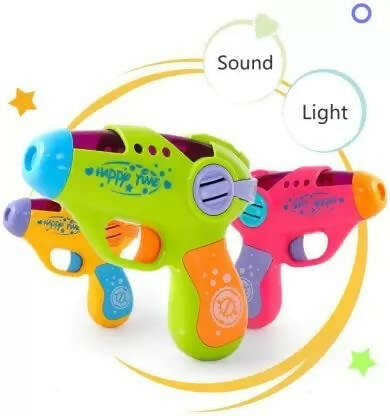 Kipa Fun Gun Colorful Musical Toy with Flashing LED Light and Sound for Kids - Distacart