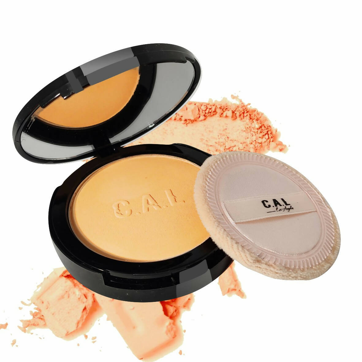 CAL Los Angeles Finish Up Matte Compact -Orange - Distacart
