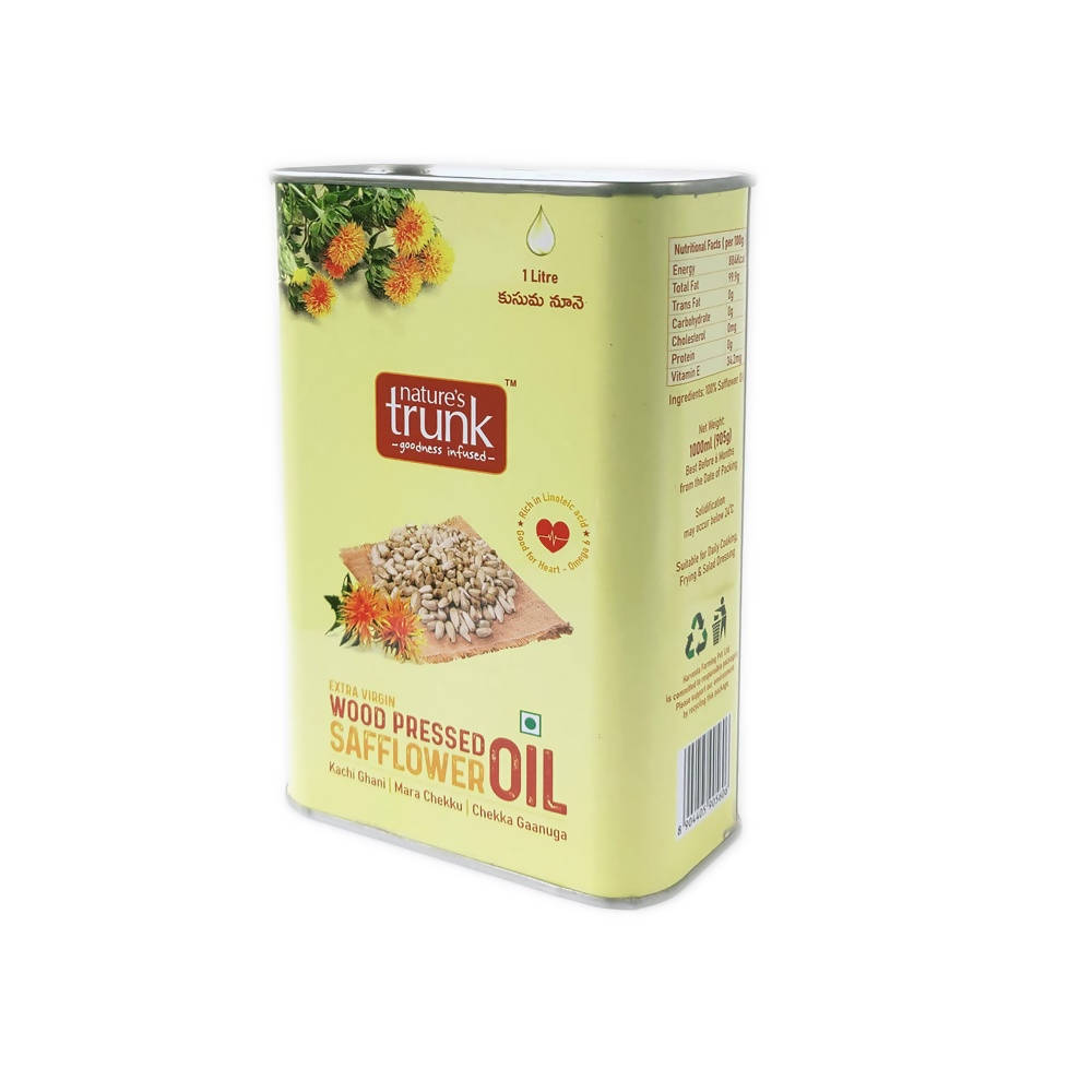 Nature's Trunk Extra Virgin Woodpressed Safflower oil - Distacart