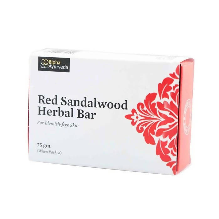 Bipha Ayurveda Red Sandalwood Herbal Bar - Distacart
