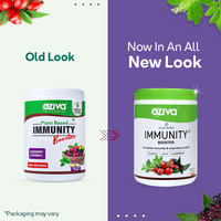 Thumbnail for OZiva Plant Based Immunity Booster Old vs New Look 