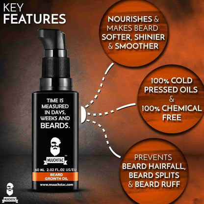 Muuchstac Beard Growth Oil - Distacart