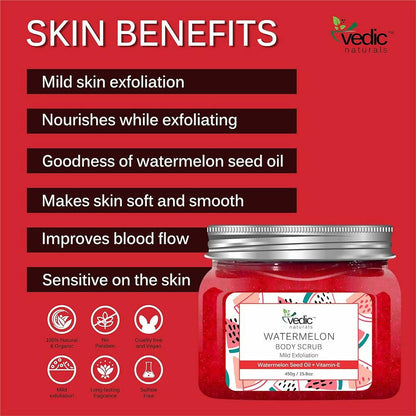 Vedic Naturals Watermelon Body Scrub - Distacart