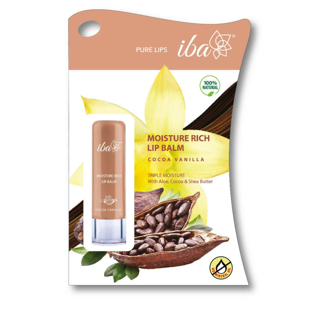 Iba Moisture Rich Lip Balm - Cocoa Vanilla - Distacart