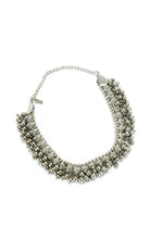 Thumbnail for Mominos Fashion Johar Kamal Silver-Plated Brass Finish Ghungroo Work Choker For Women - Distacart