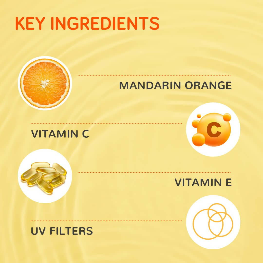 Moody Vitamin C Hydrating Fluid Sunscreen with SPF 50 PA+++ - Distacart