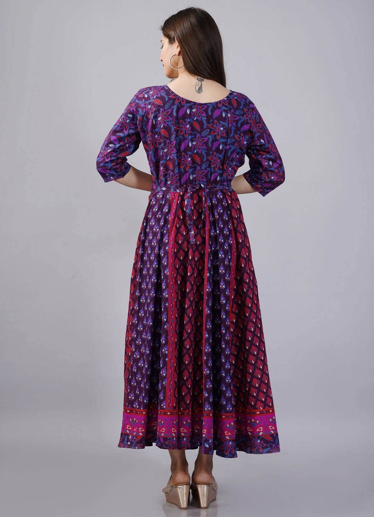 Vamika Multicolor Cotton Printed Party/Casual Wear Kurti (GAM24K)