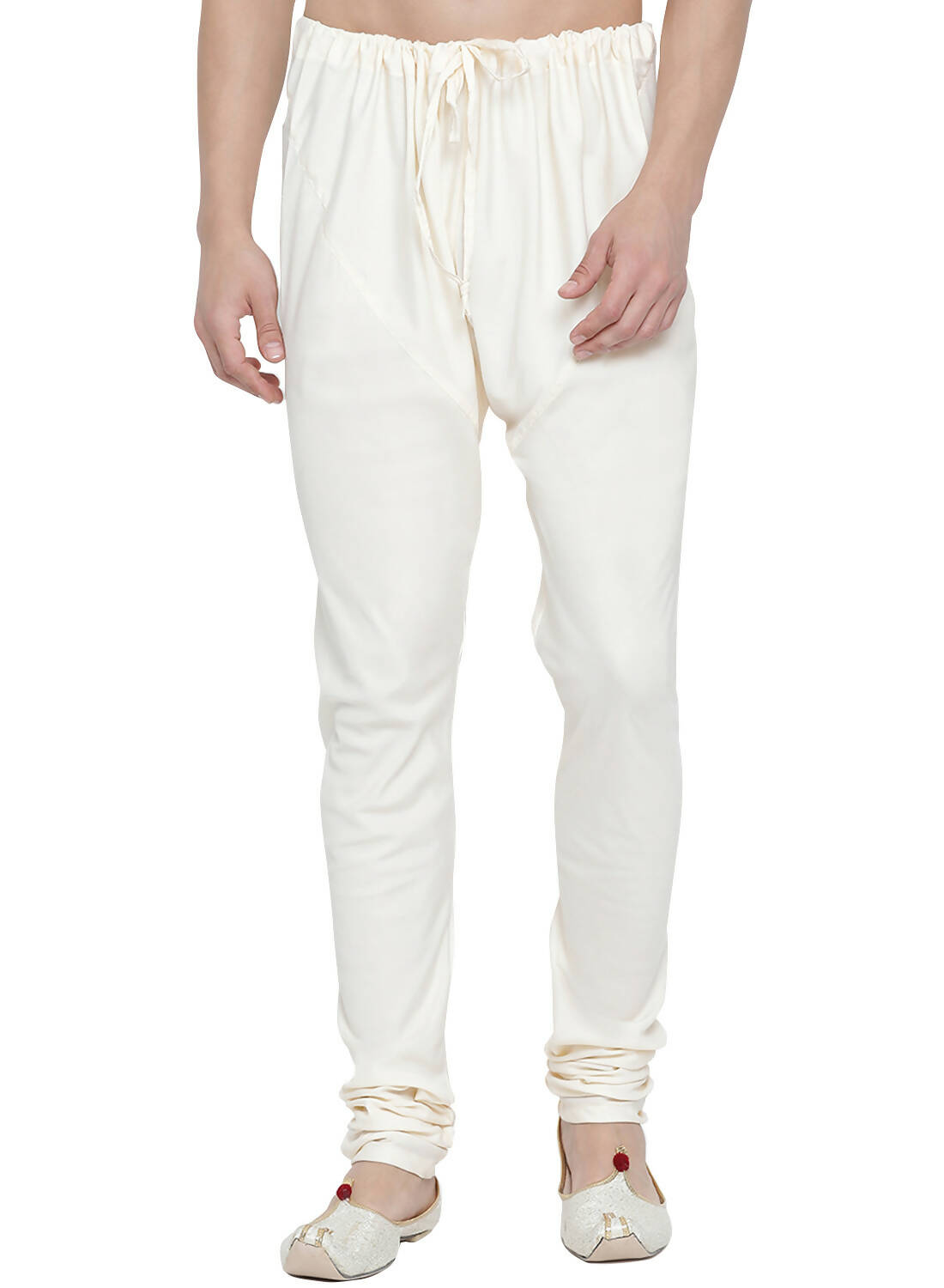 Vastramay Men's White Cotton Blend Pyjama - Distacart