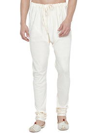 Thumbnail for Vastramay Men's White Cotton Blend Pyjama - Distacart