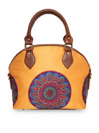 Thumbnail for Sabhyata Mandala - Satin Handbag With Detachable Sling - Distacart