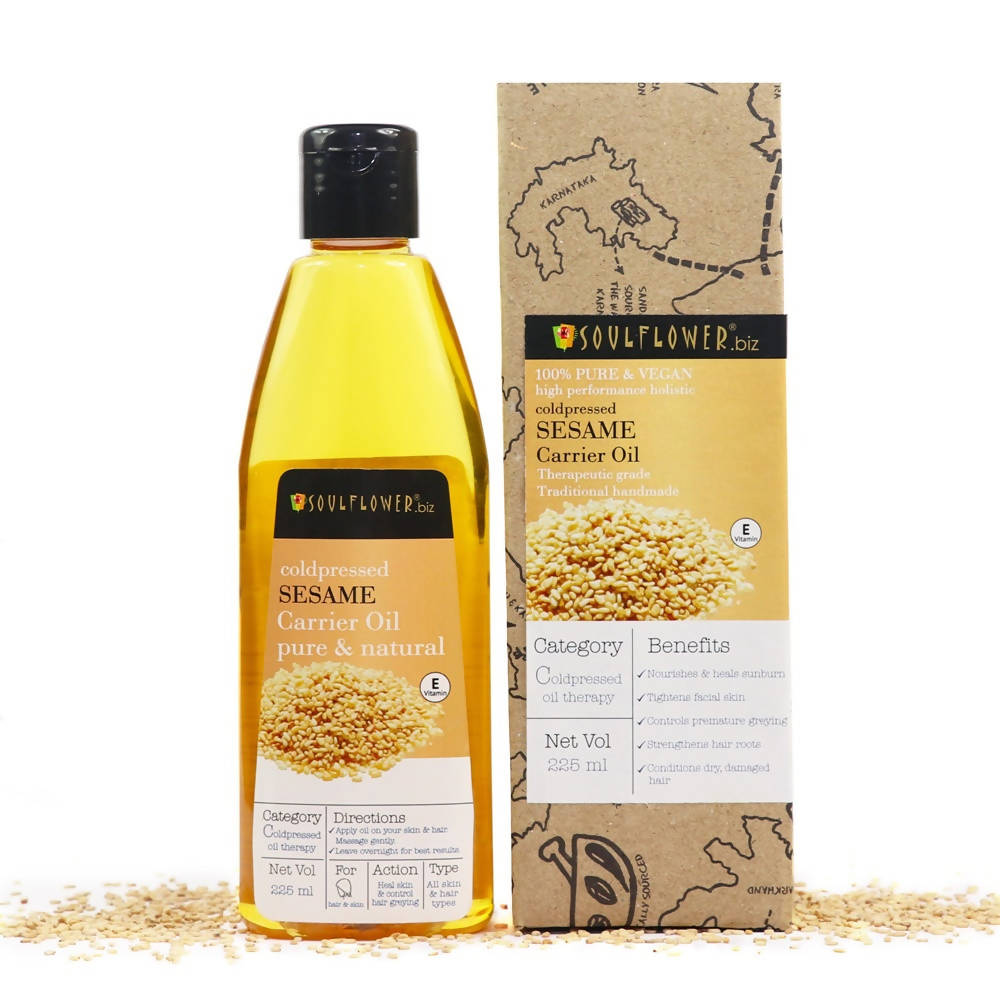 Soulflower Sesame Carrier Oil Pure & Natural