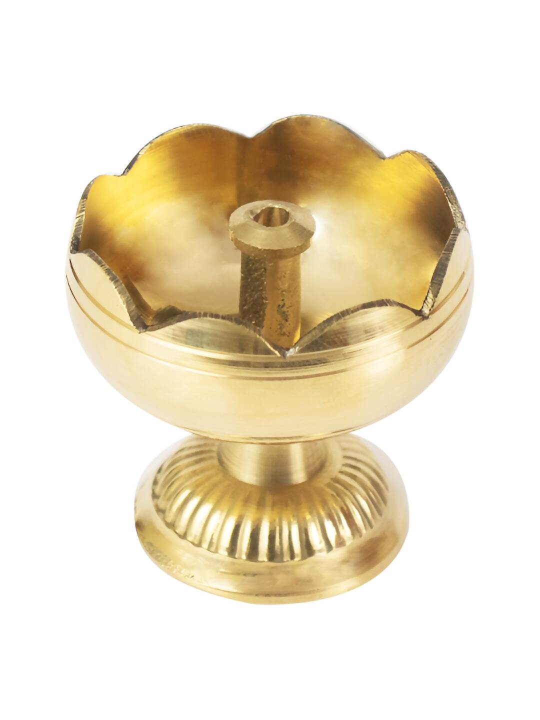 Spillbox Gold-Toned Brass Big Diya Pooja Essential - Distacart