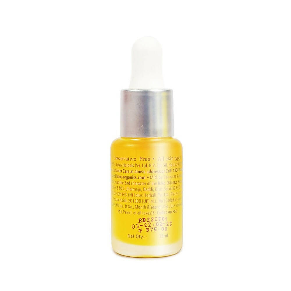 Lotus Organics+ Vit-C Glow Face Oil - Lemon Verbena - Distacart