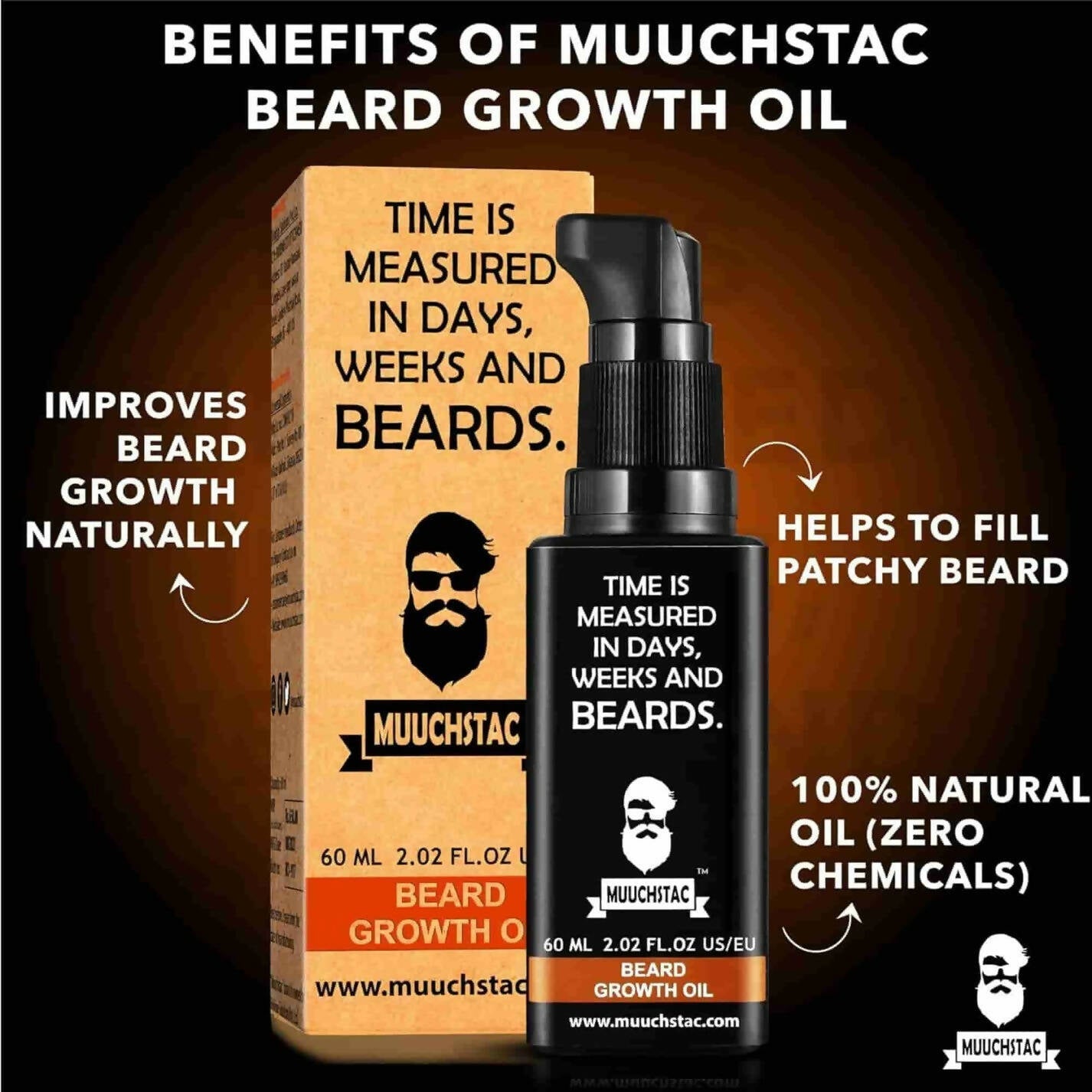 Muuchstac Beard Growth Oil - Distacart