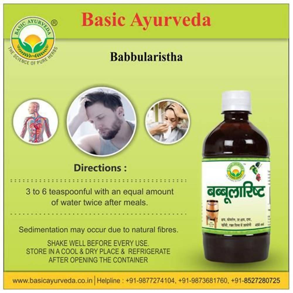 Basic Ayurveda Babbularistha Directions