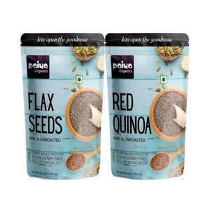 Paiya Organics Flax Seeds + Red Quinoa Combo - Distacart