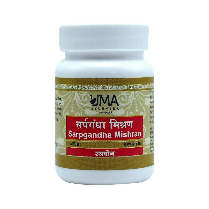 Uma Ayurveda Sarpgandha Mishran Tablets - Distacart