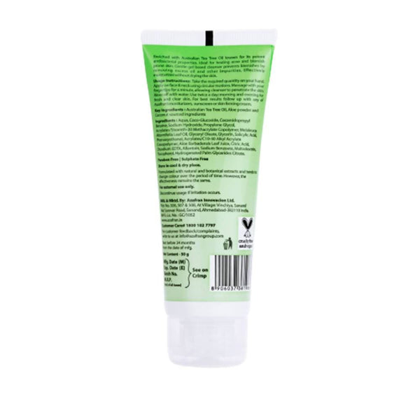 Azafran Organics Tea Tree Skin Clearing Face Wash - Distacart