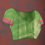 Thumbnail for Lorenvalley Fashion Magenta Kanjivaram Silk Woven Design with Zari Weaving Saree - Distacart