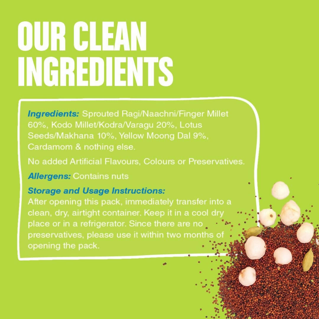 Early Foods Sprouted Ragi & Makhana Porridge Mix - Distacart