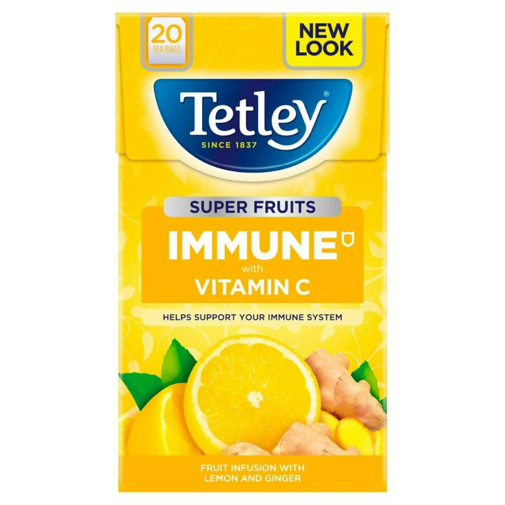 Tetley Fruit Infusions With Lemon And Ginger Tea Bags - Distacart