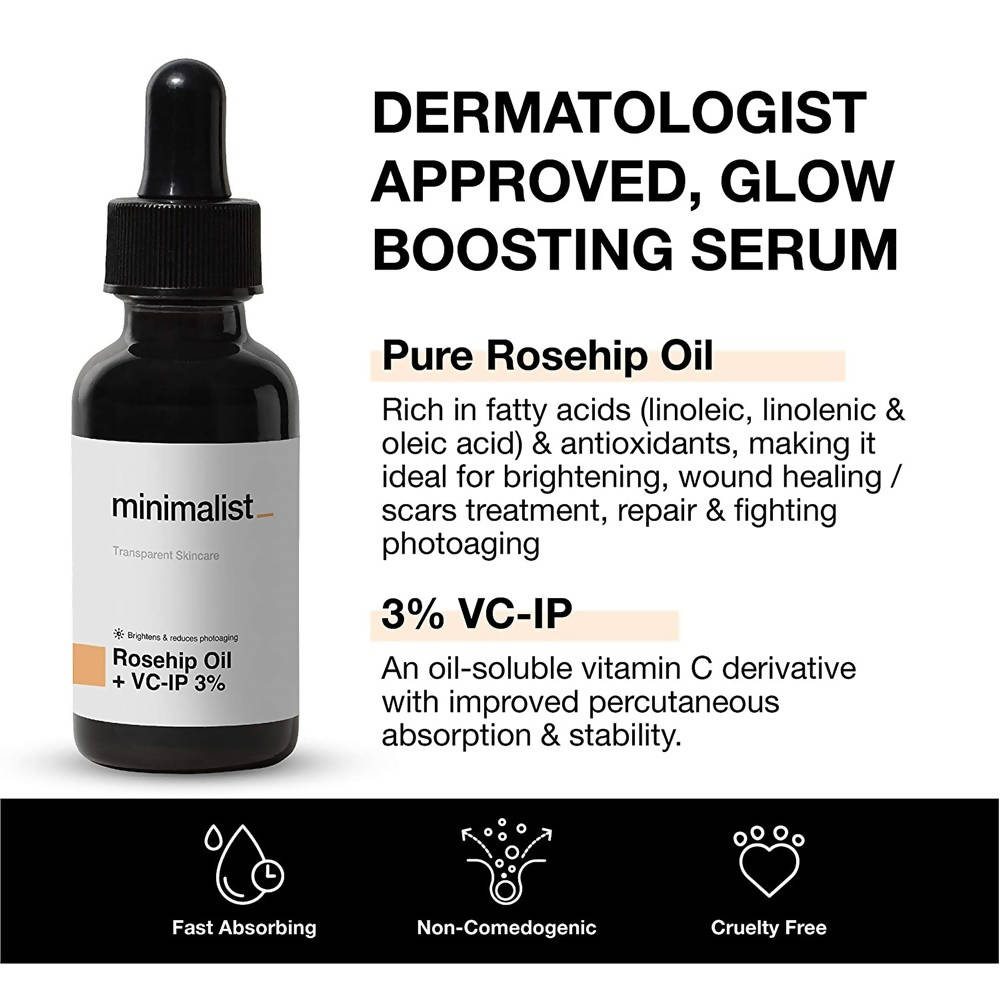 Minimalist Rosehip Oil + VC-IP 3% - Distacart