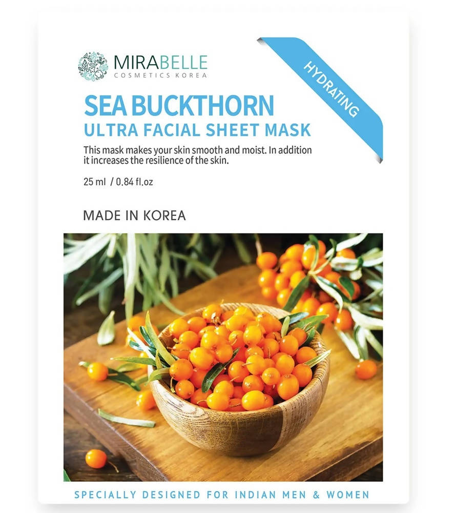 Mirabelle Korea Sea Buckthorn Ultra Facial Sheet Mask - Distacart