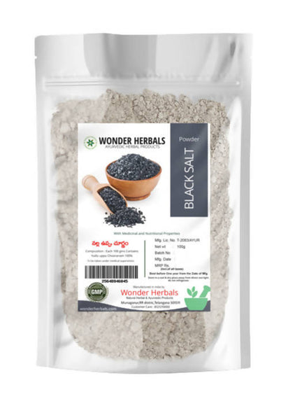 Wonder Herbals Nalla uppu (Black salt) Powder