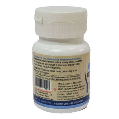 Deep Ayurveda Nervocare 500mg Veg Capsules - Distacart