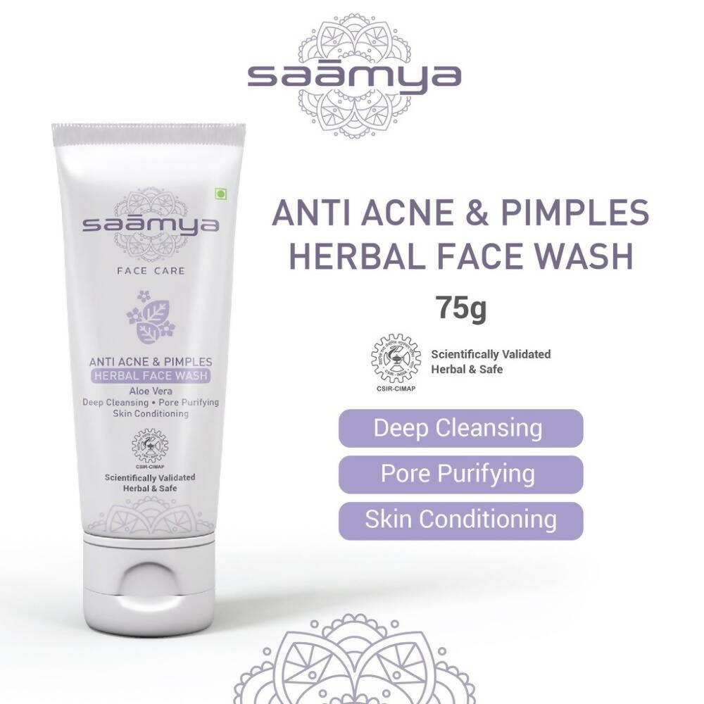 Saamya Anti-Acne & Pimples Herbal Face Wash - Distacart