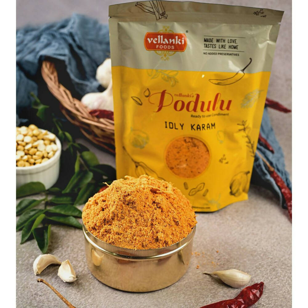 Vellanki Foods - Idli Karam Without Garlic - Distacart