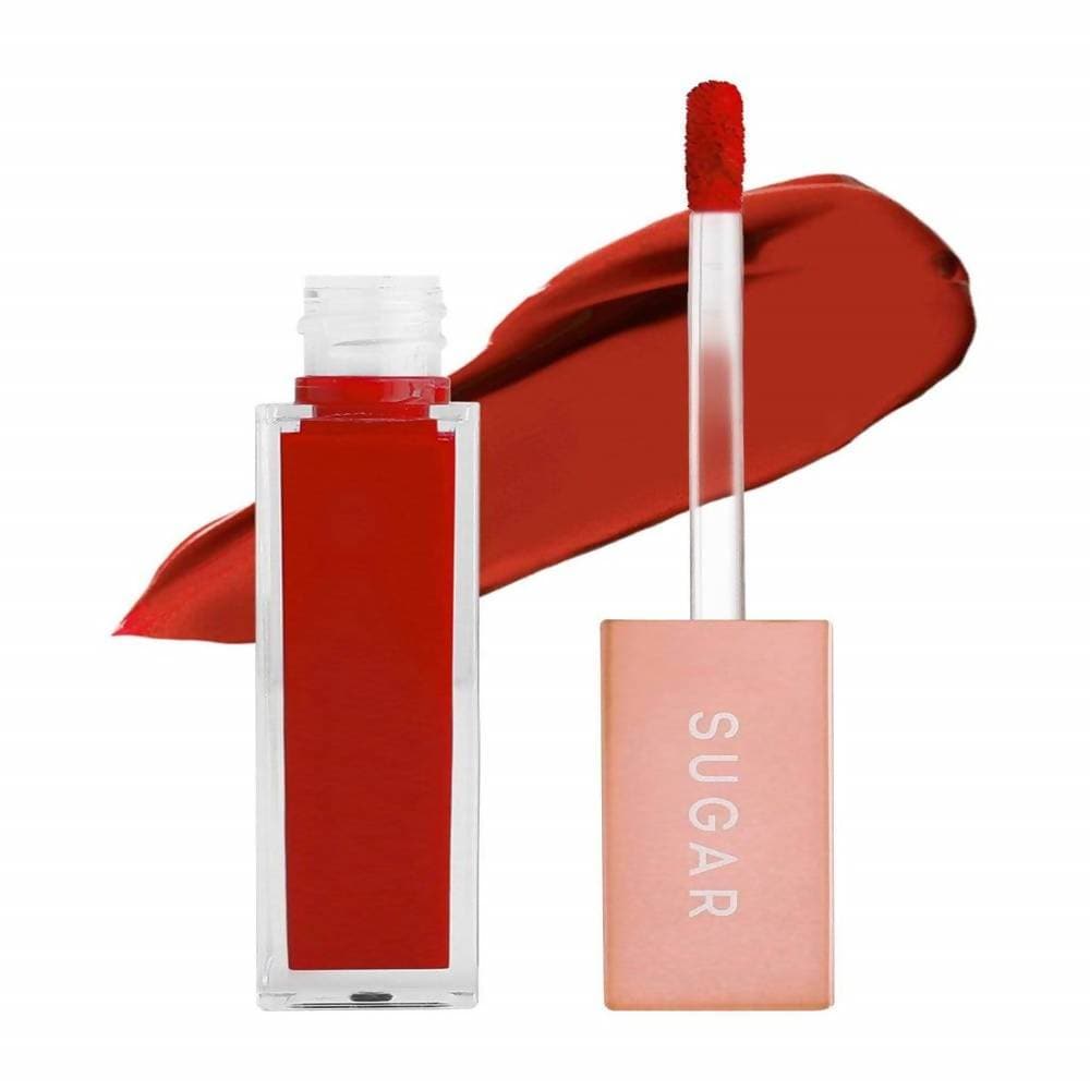 Sugar Mettle Liquid Lipstick - Electra (Orange with Hints of Red) - Distacart