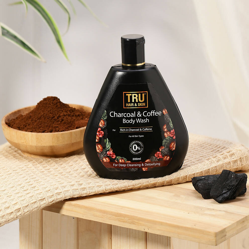 Tru Hair & Skin Charcoal & Coffee Body Wash - Distacart