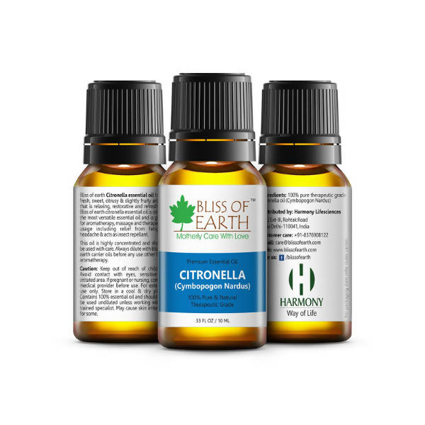 Bliss of Earth Premium Essential Oil Citronella - Distacart