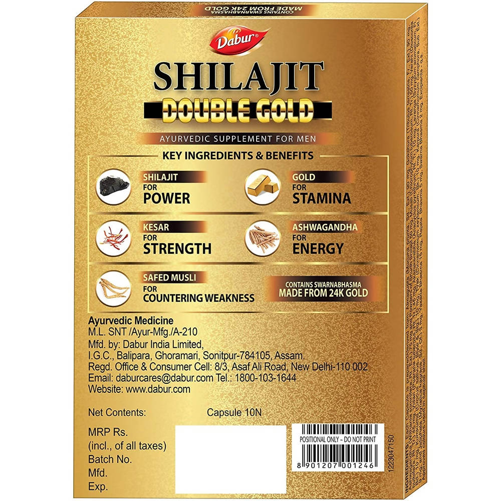 Dabur Shilajit Double Gold Capsules uses