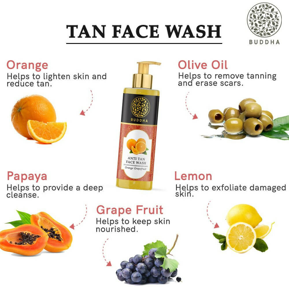 Buddha Natural Tan Face Wash - Distacart