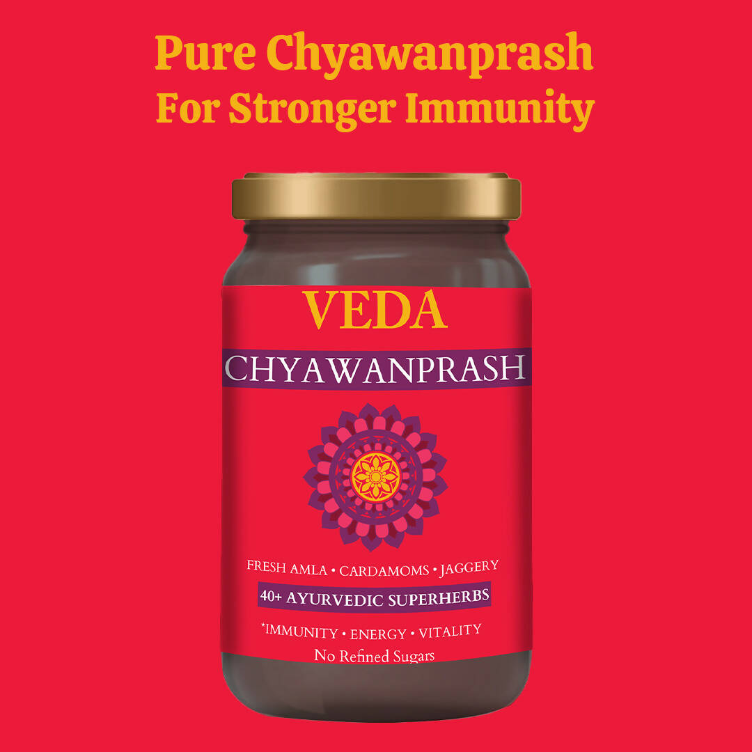 Veda Chyawanprash (Sugar Free) - All Season Jaggery Chyawanprash with Amla & Saffron, Pure & Fresh - Distacart