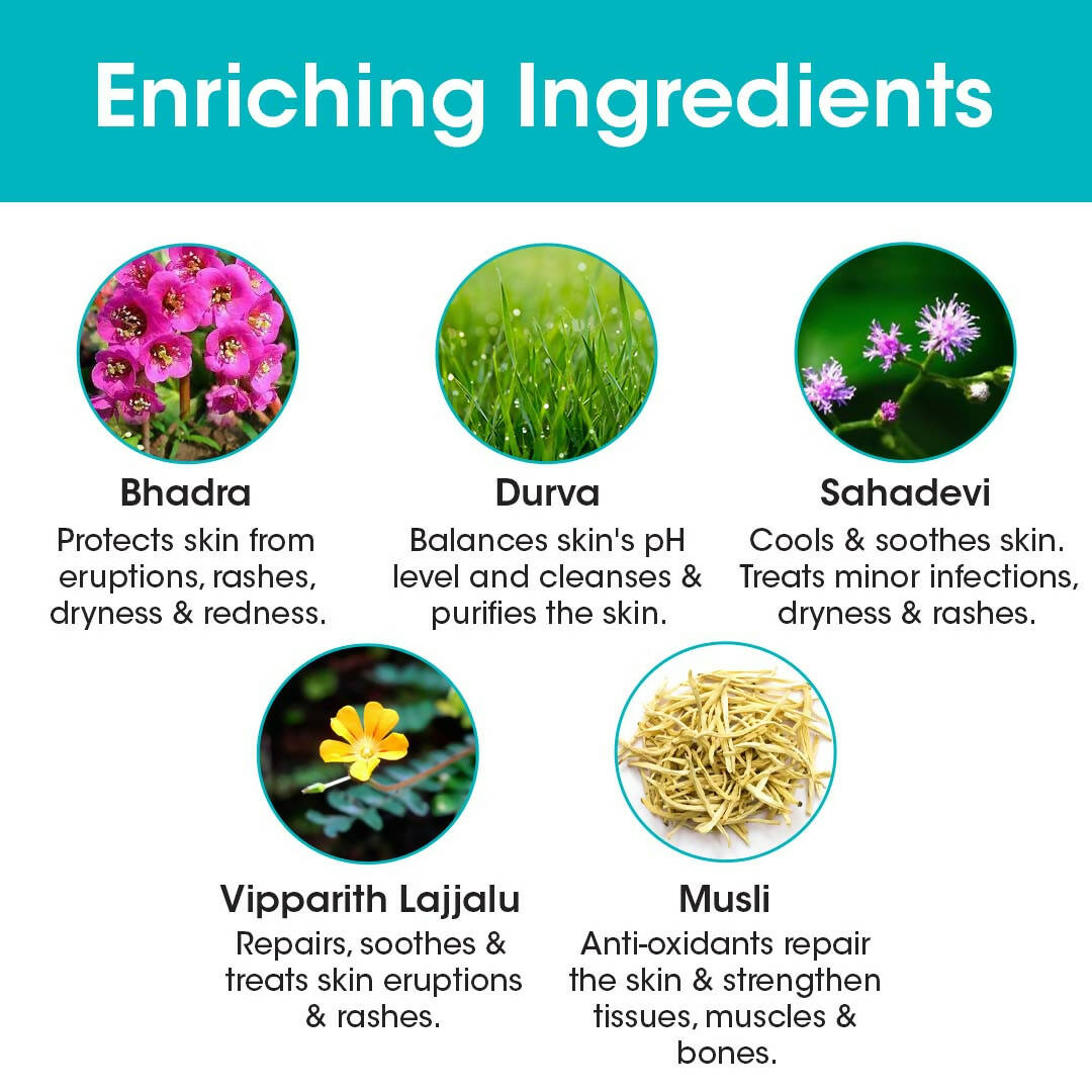 TAC - The Ayurveda Co. Dashapushpadi Ayurvedic Baby Body Wash For Cleansing & Nourishing Skin - Distacart