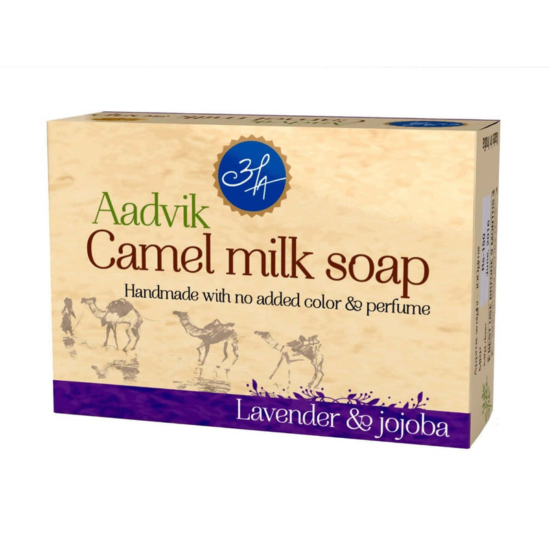 Aadvik Camel Milk Soap - Lavender &amp; Jojoba Essential Oil