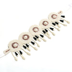 Thumbnail for Mominos Fashion Johar Kamal Handicraft Gold/Off White Pearls Necklace with Earrings For Women - Distacart