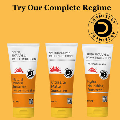 Dermistry Hydra Nourishing Sunscreen & Natural Mineral Sunscreen - Distacart