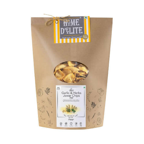 Home D'elite Garlic & Herbs Jowar Chips - Distacart