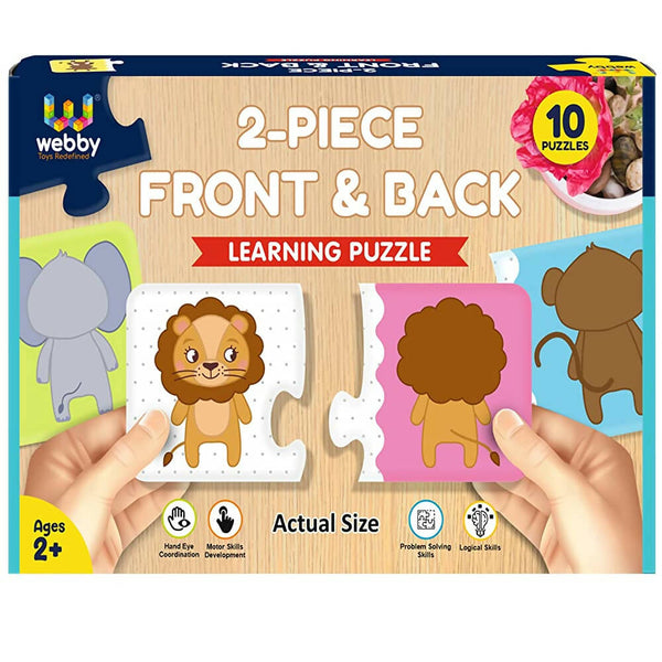 Webby Front Back 2 Piece Learning Pack Jigsaw Puzzle for Kids - Distacart