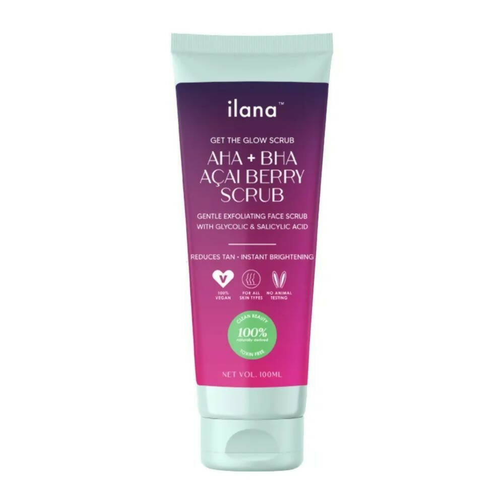 Ilana Get The Glow - AHA BHA Gentle Exfoliating Cream Face Scrub - Distacart