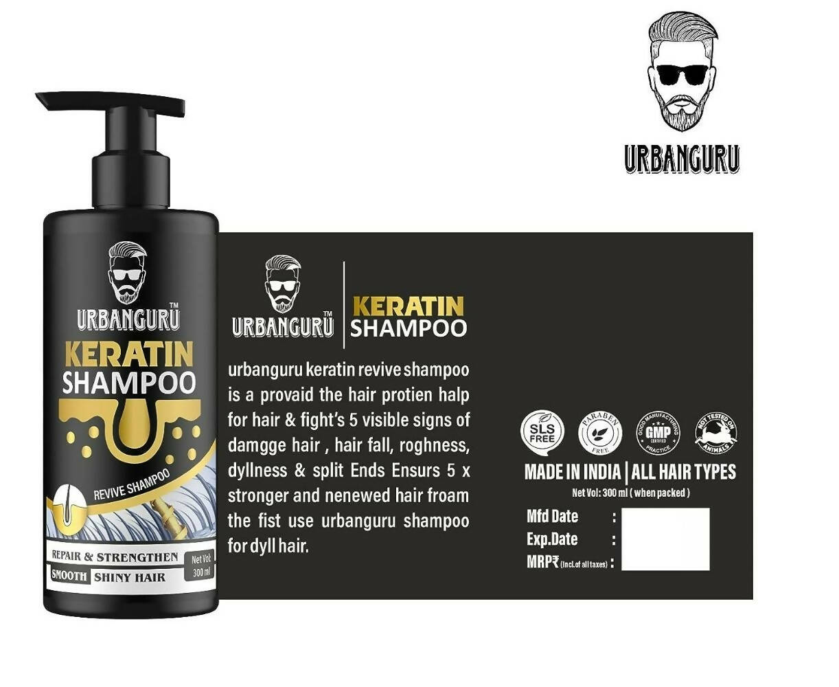 Urbanguru Men's Keratin Shampoo - Distacart