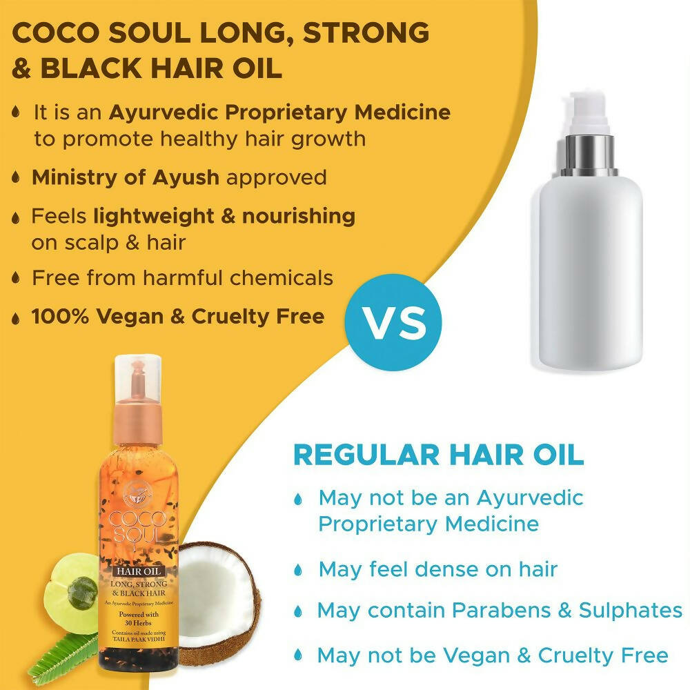 Coco Soul Hair Oil – Long Strong & Black - Distacart