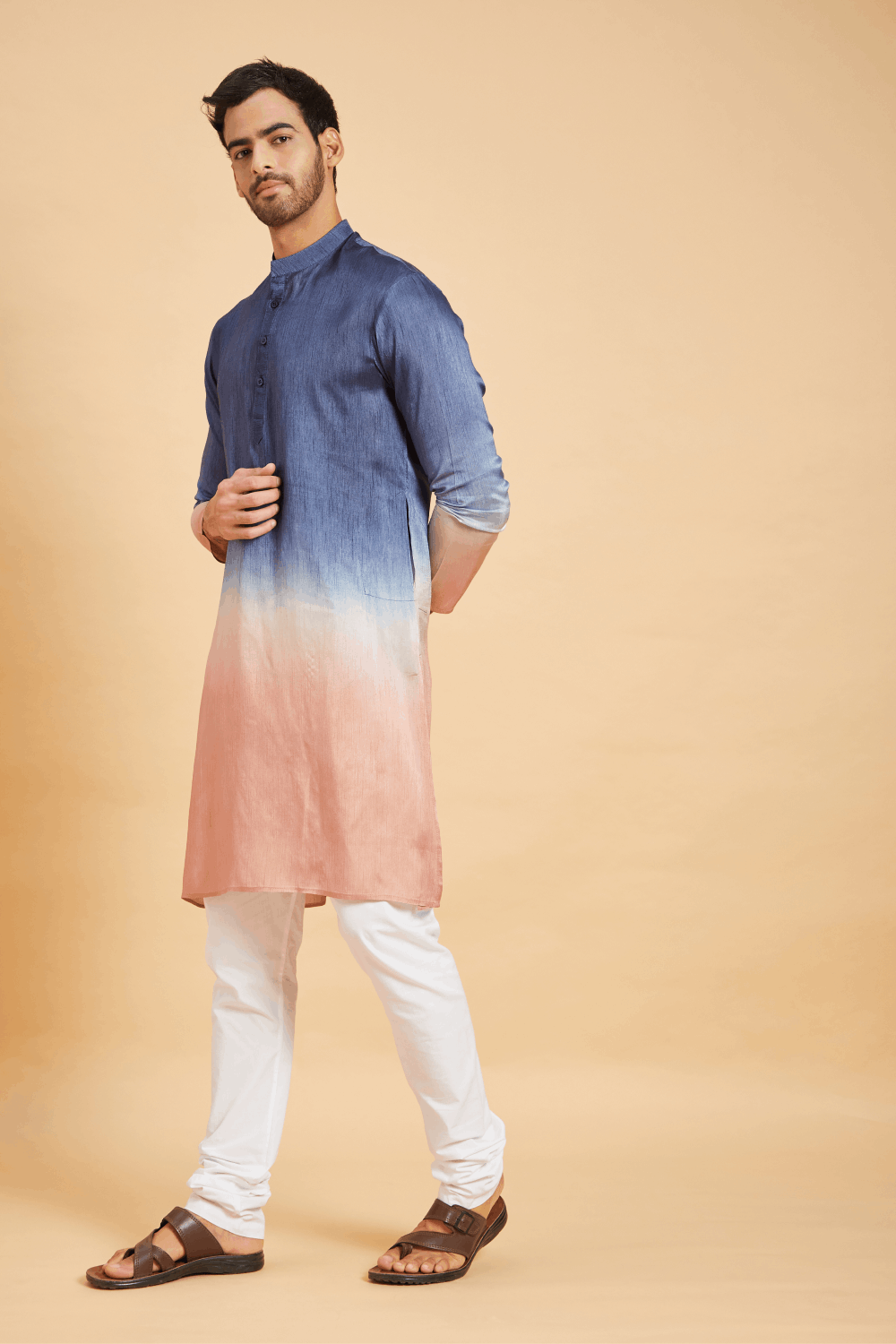 Waikawa Ombre Designer Men's kurta by Hilo Designs - Distacart